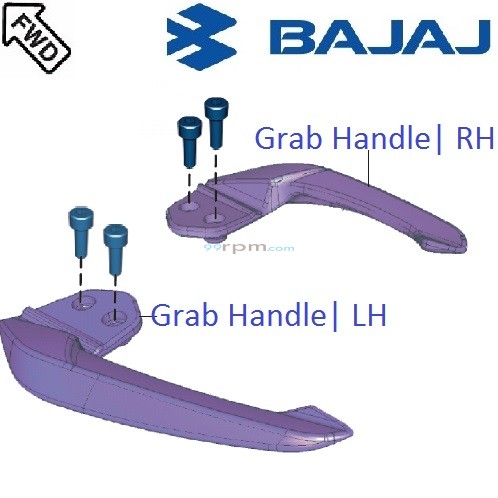 bajaj v15 grab handle