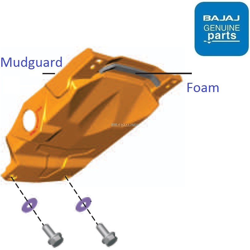 pulsar 180 front mudguard