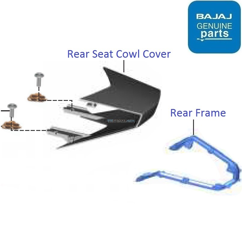 Bajaj Pulsar RS200 BS4 DTSi Rear Seat Cowl Cover