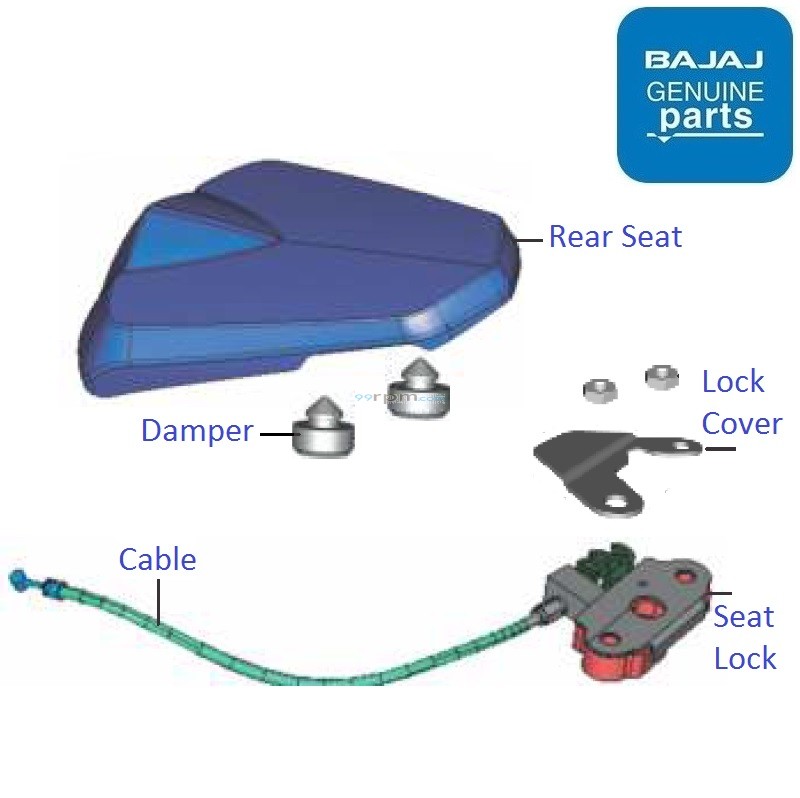 Bajaj Pulsar AS150 Rear Seat