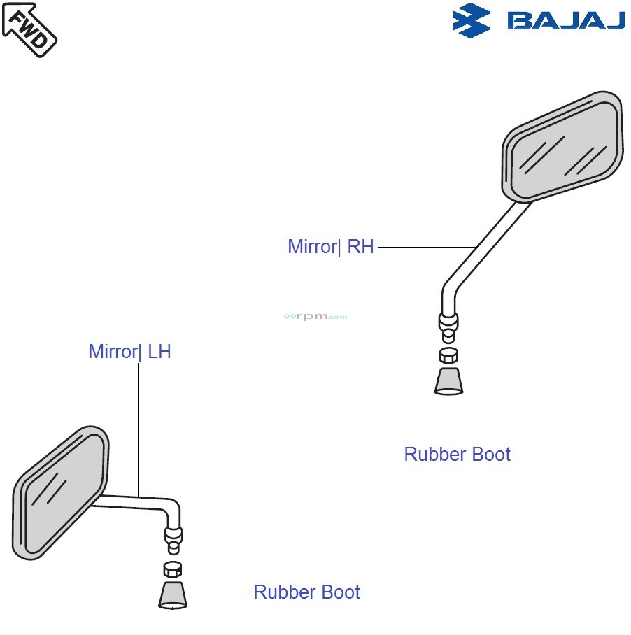 Bajaj Avenger 220 DTSi Rear View Mirror