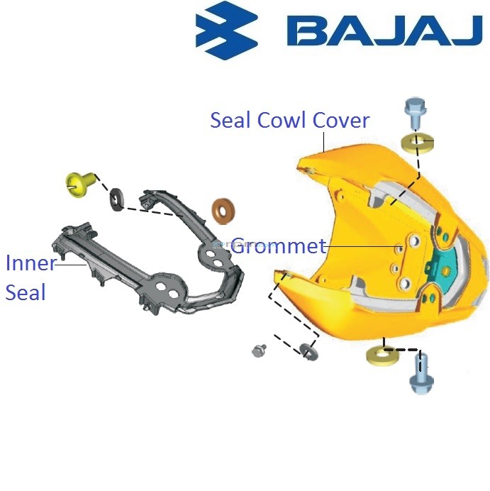 Bajaj Pulsar 200NS Seat Cowl Cover