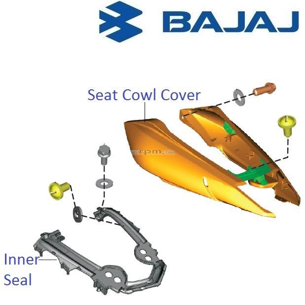 Bajaj Pulsar AS200 Seat Cowl Cover