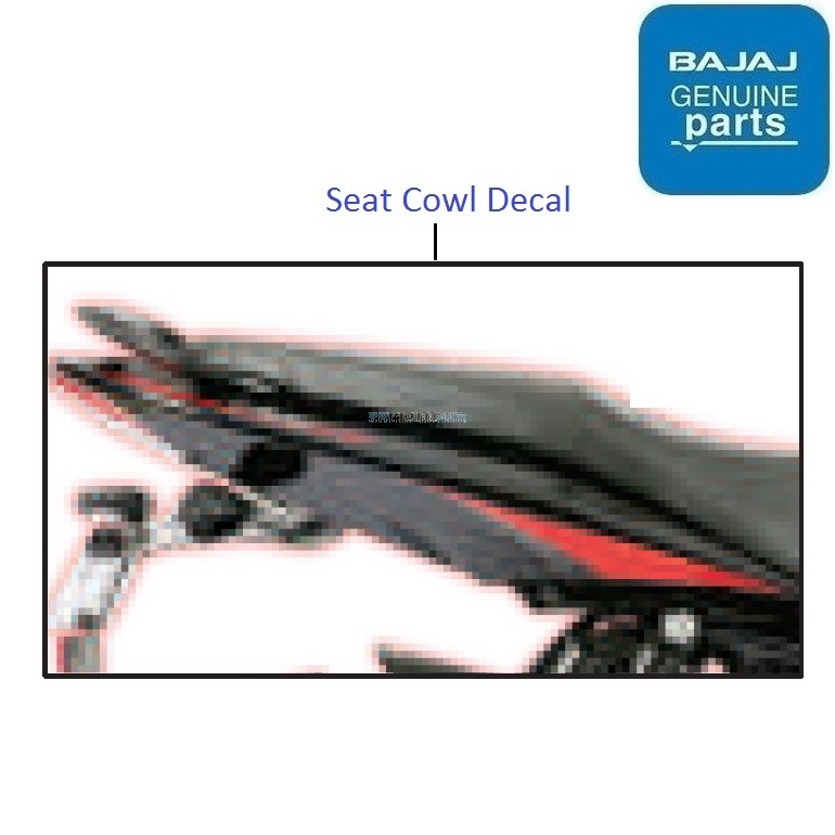 Bajaj Pulsar 135LS UG BS4 DTSi Seat Cowl Decals
