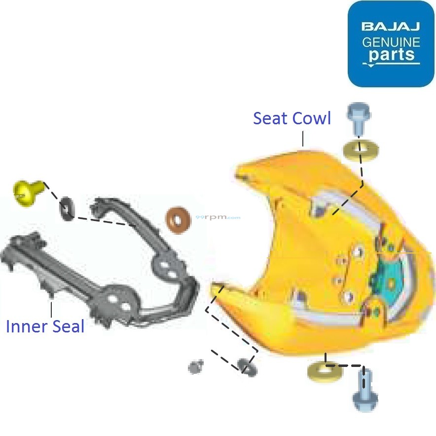 Bajaj Pulsar NS200 (BS4, 201719) Seat Cowl