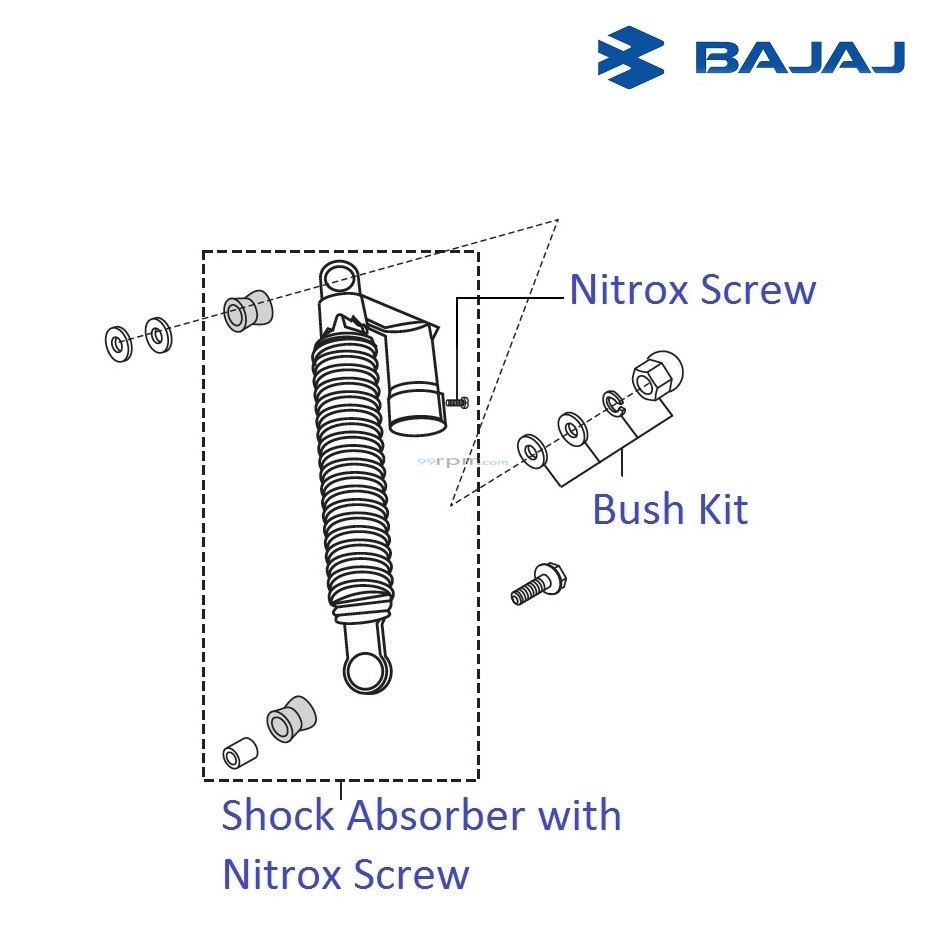 Bajaj Pulsar 220F DTSi Rear Shock Absorber
