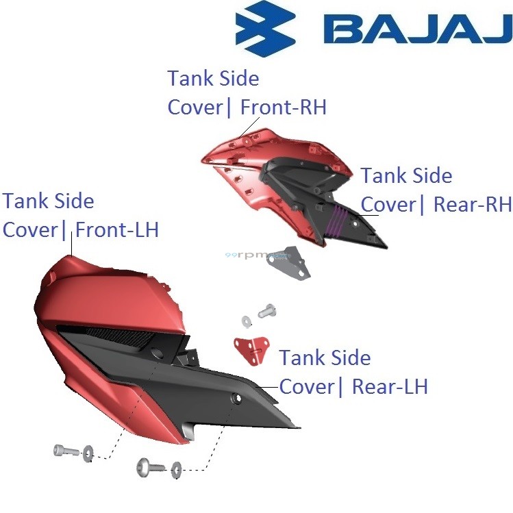 Pulsar 200 ns tank side cover price new arrivals
