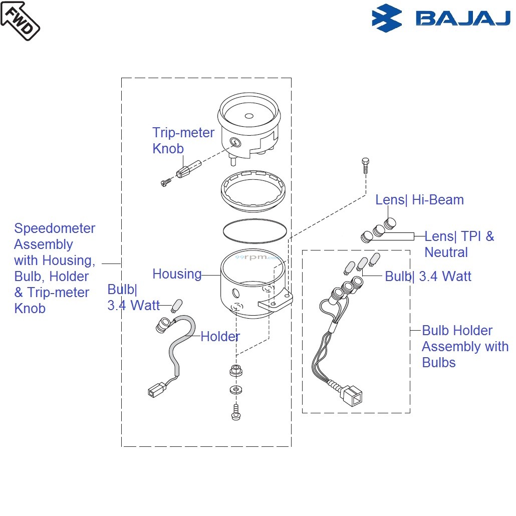 Bajaj Avenger 220 DTSi Speedometer