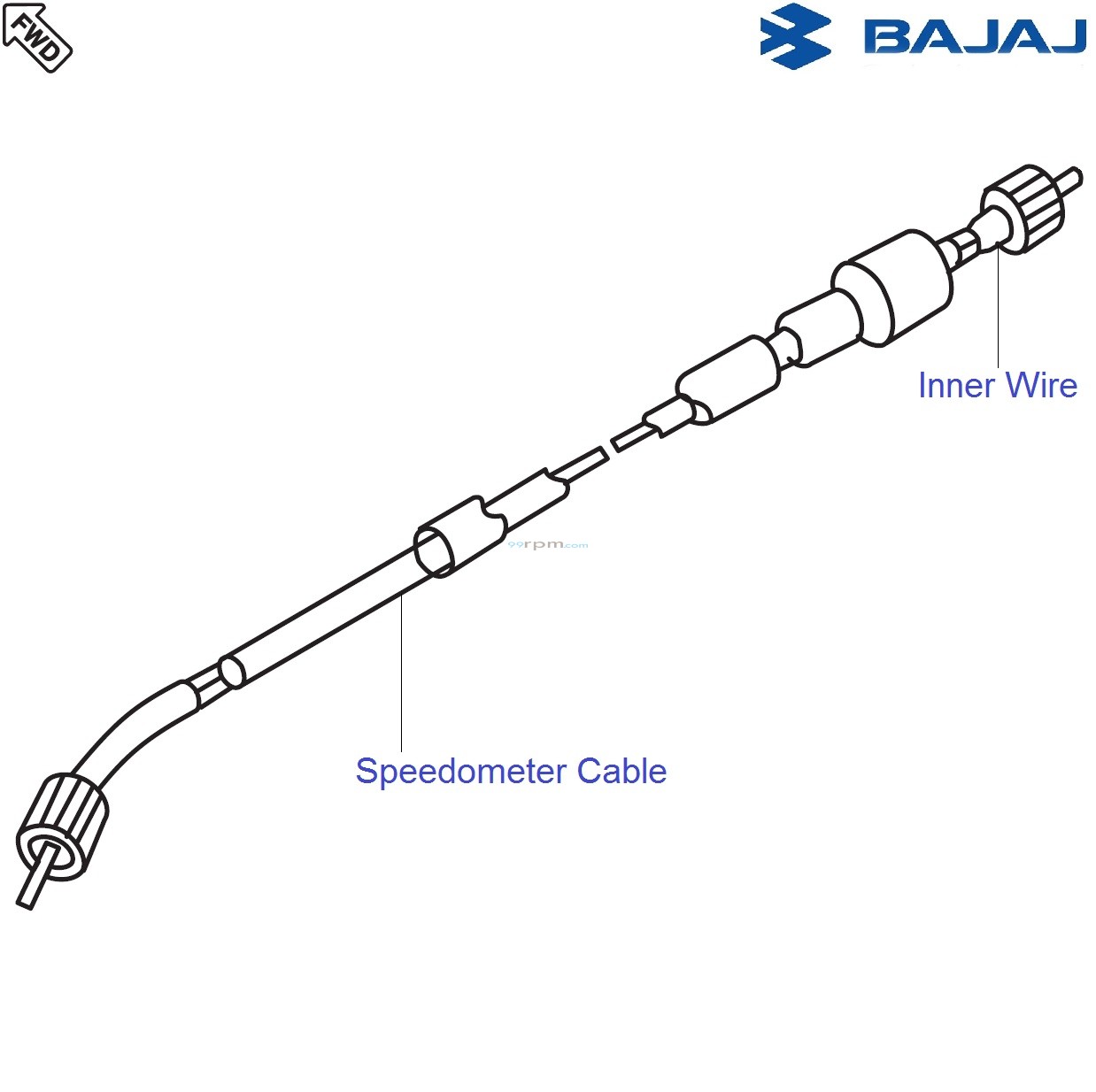 Bajaj Avenger 220 DTSi Speedometer Cable
