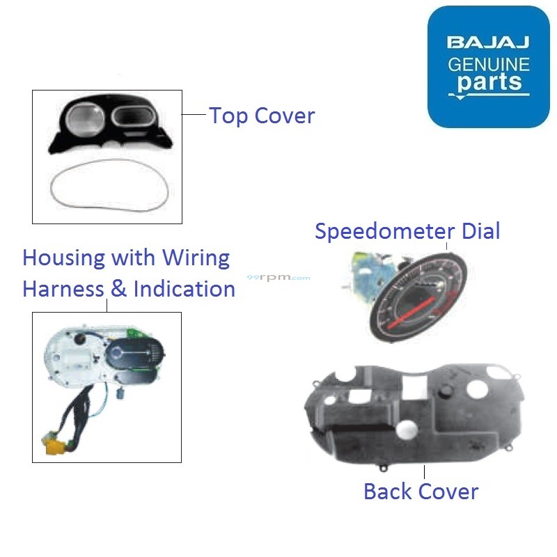 Bajaj V15 Speedometer Components