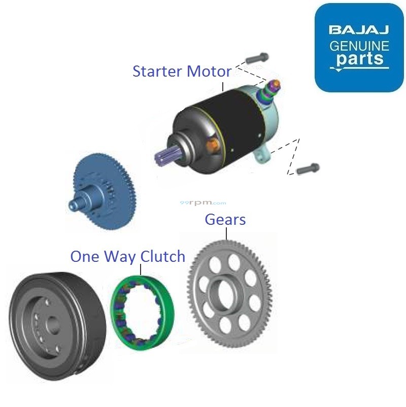 Bajaj Pulsar AS150 Starter Motor