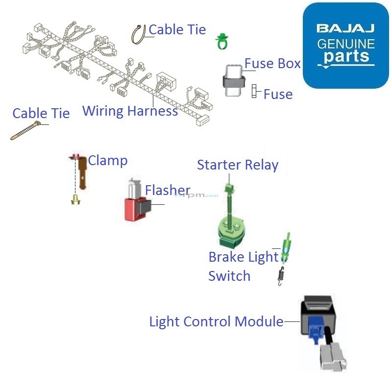 Bajaj V15: Wiring & Relays