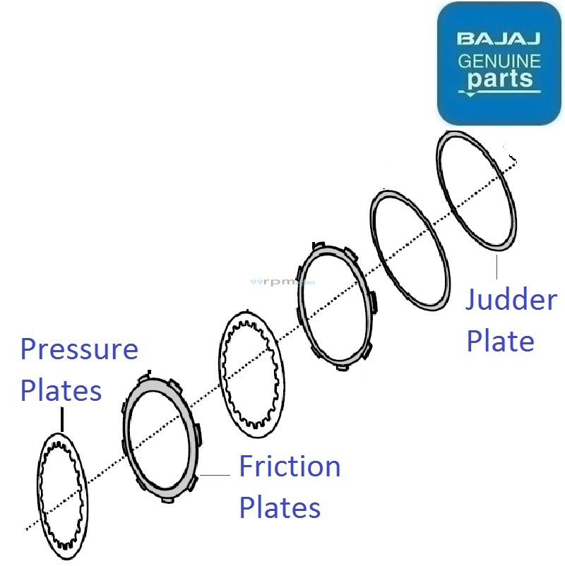 Bajaj XCD 125 Clutch Plates