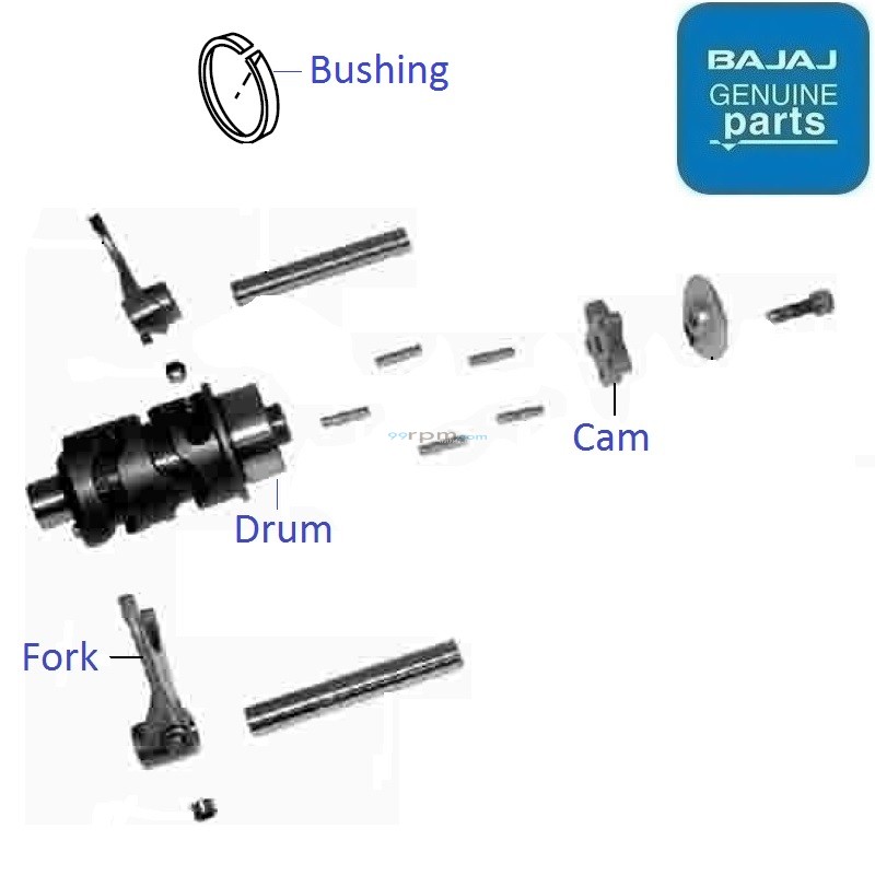 Bajaj XCD 125 Gear Change Drum