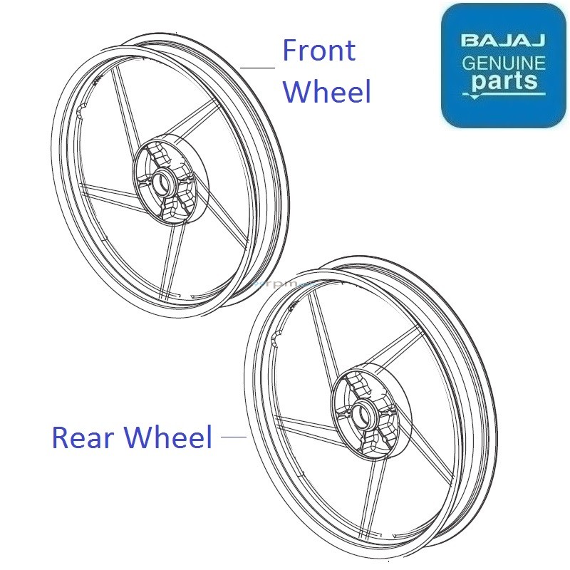 Bajaj XCD 125 Wheels