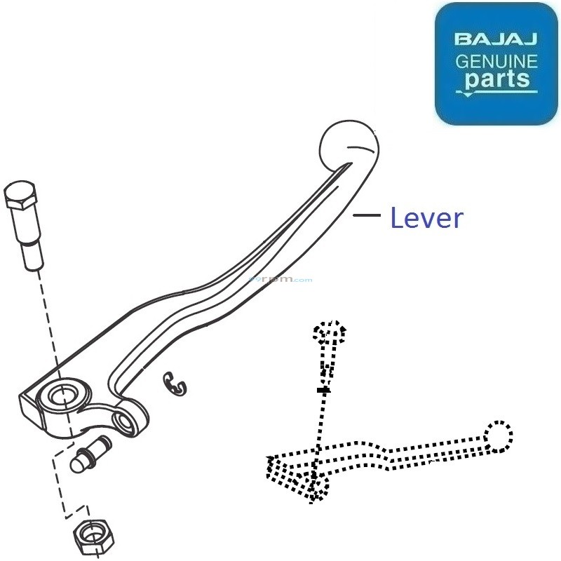 Bajaj XCD 135 Front Brake Hand Lever