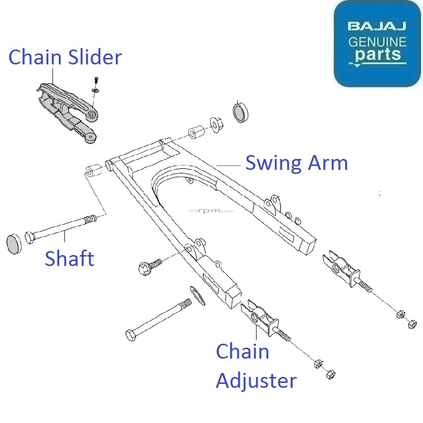 Bajaj XCD 135 Swing Arm