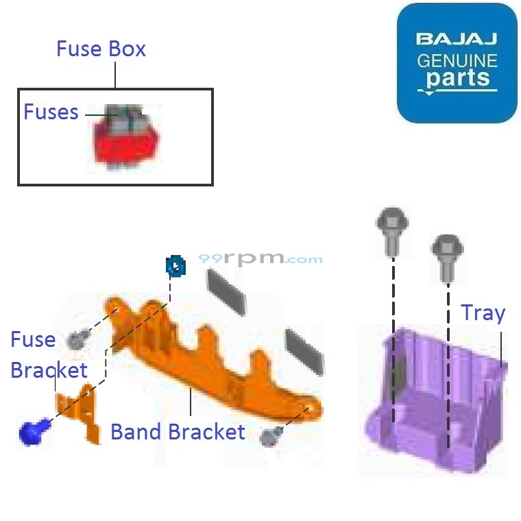 Bajaj Avenger Street 160 Battery Tray