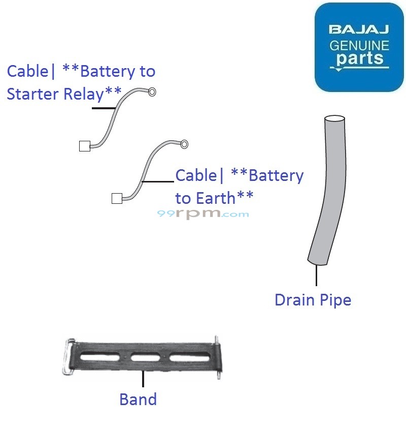 Bajaj Pulsar 220F DTSi Battery Cables