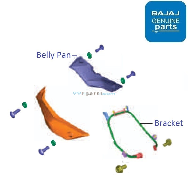Bajaj Pulsar NS160 2017 18 Belly Pan