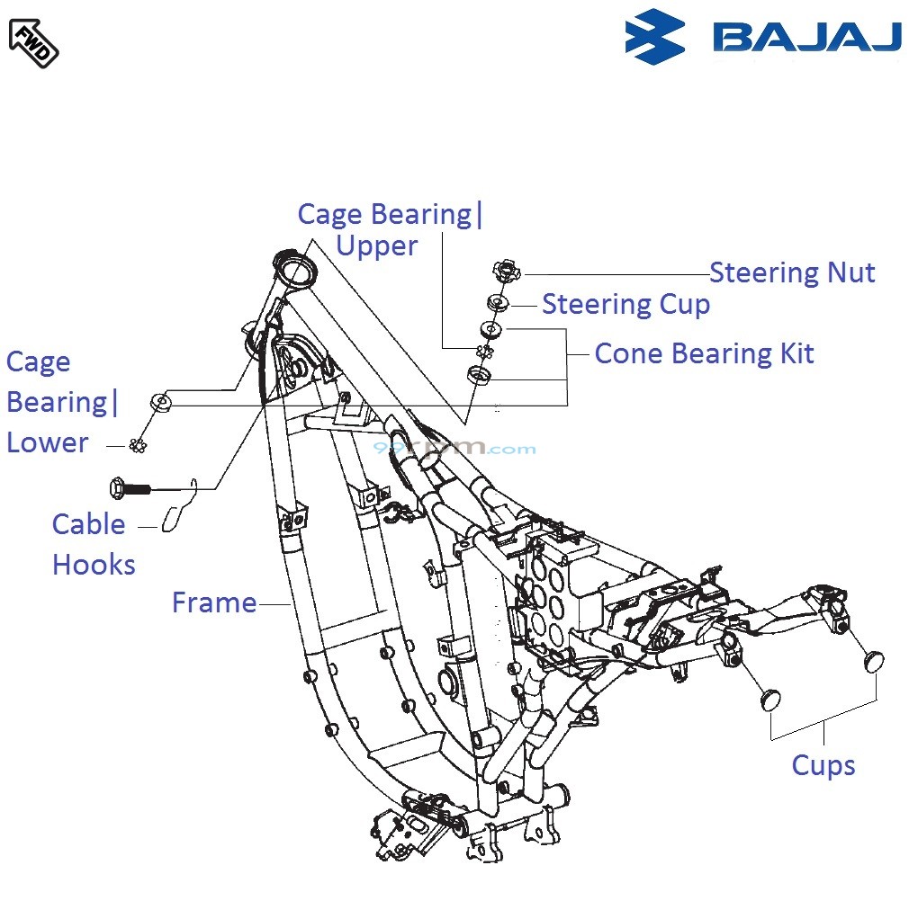 Bajaj Pulsar 220S DTSi Body Frame