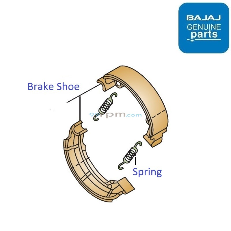 Pulsar 15 brake shoe price on sale
