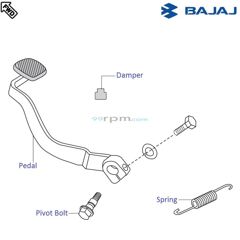 Pulsar 220 brake pedal price on sale