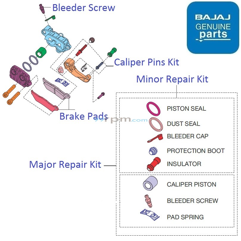 Pulsar 150 caliper price best sale