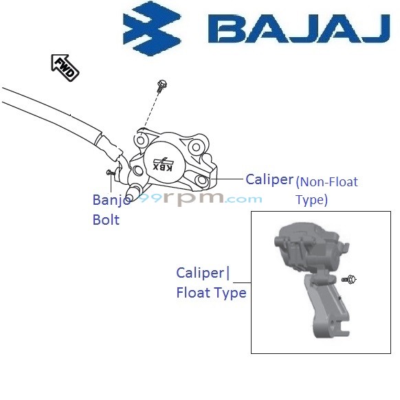 Pulsar 220 rear disc brake assembly price online