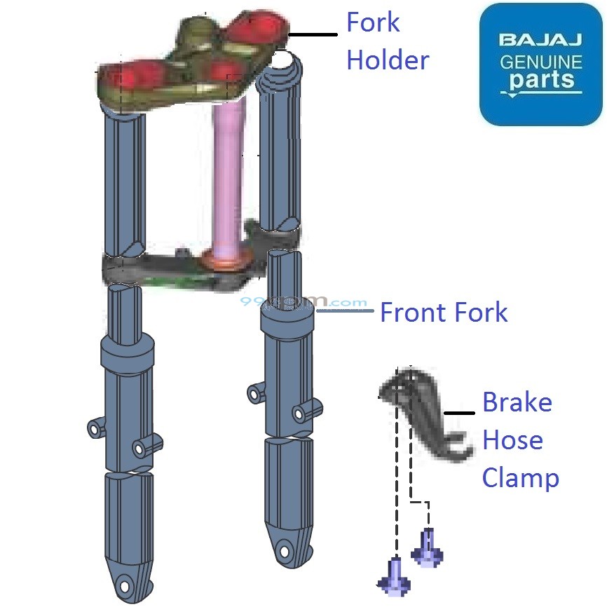 Bajaj Pulsar NS160 Twin Disc(2018-20): Front Suspension Fork