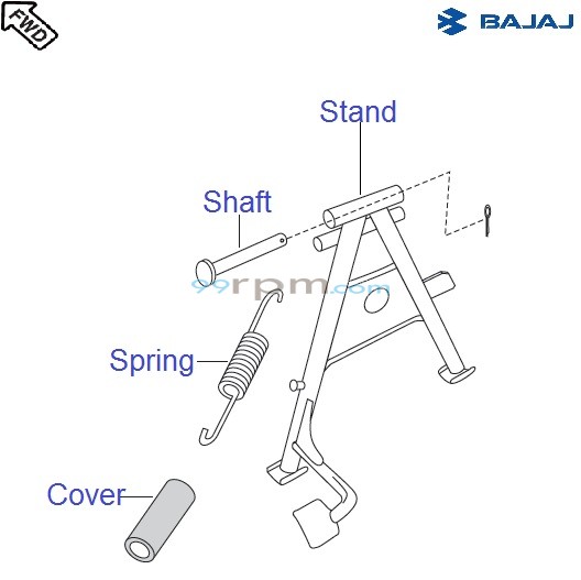 Bajaj Pulsar 150 UG4 DTS i Center Stand