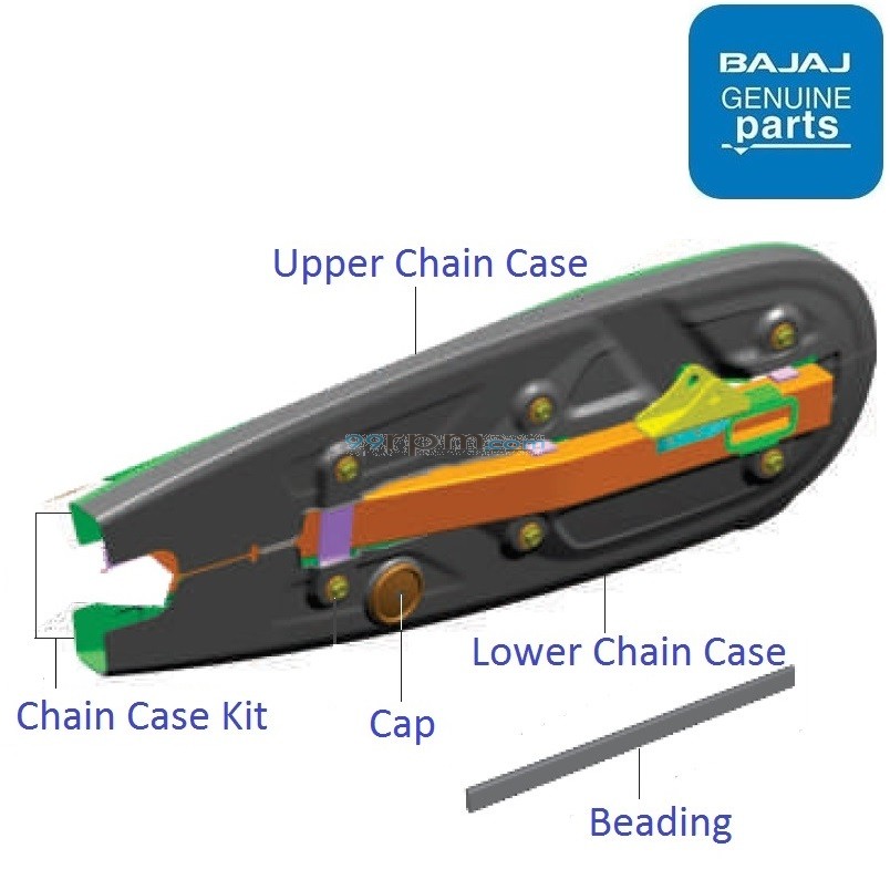 Bajaj V12 Chain Cover