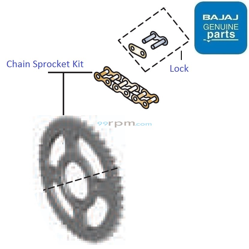 Bajaj pulsar 135 ls chain sprocket price 2025