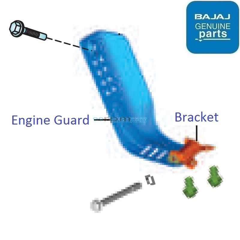 Bajaj CT100 BS6 2020 21 Engine Guard