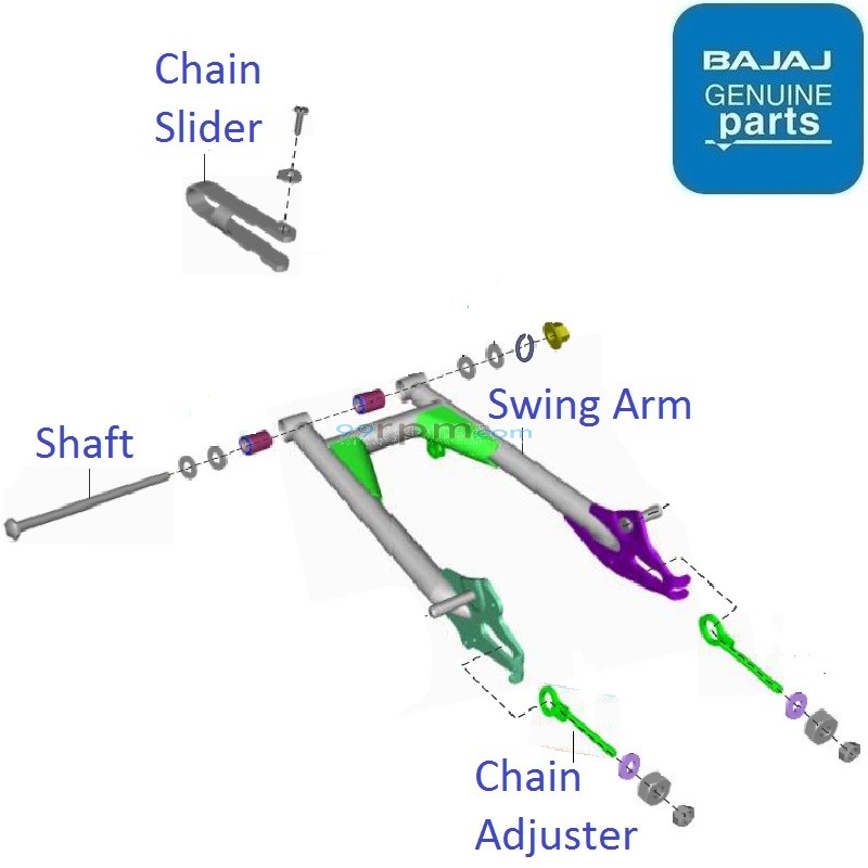 Pulsar 220 swing arm price 2025