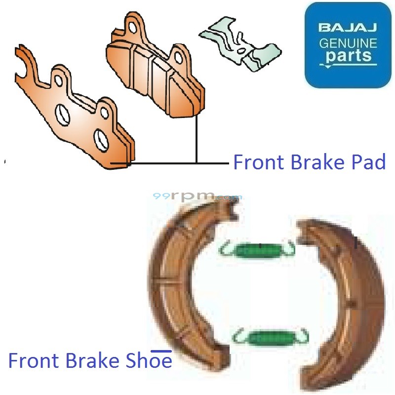 Bajaj v15 brake shoe price deals