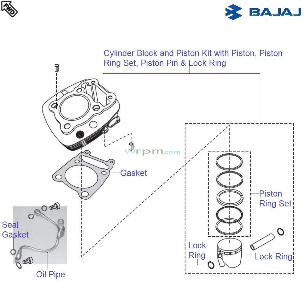 Bajaj pulsar 150 bore kit price hot sale