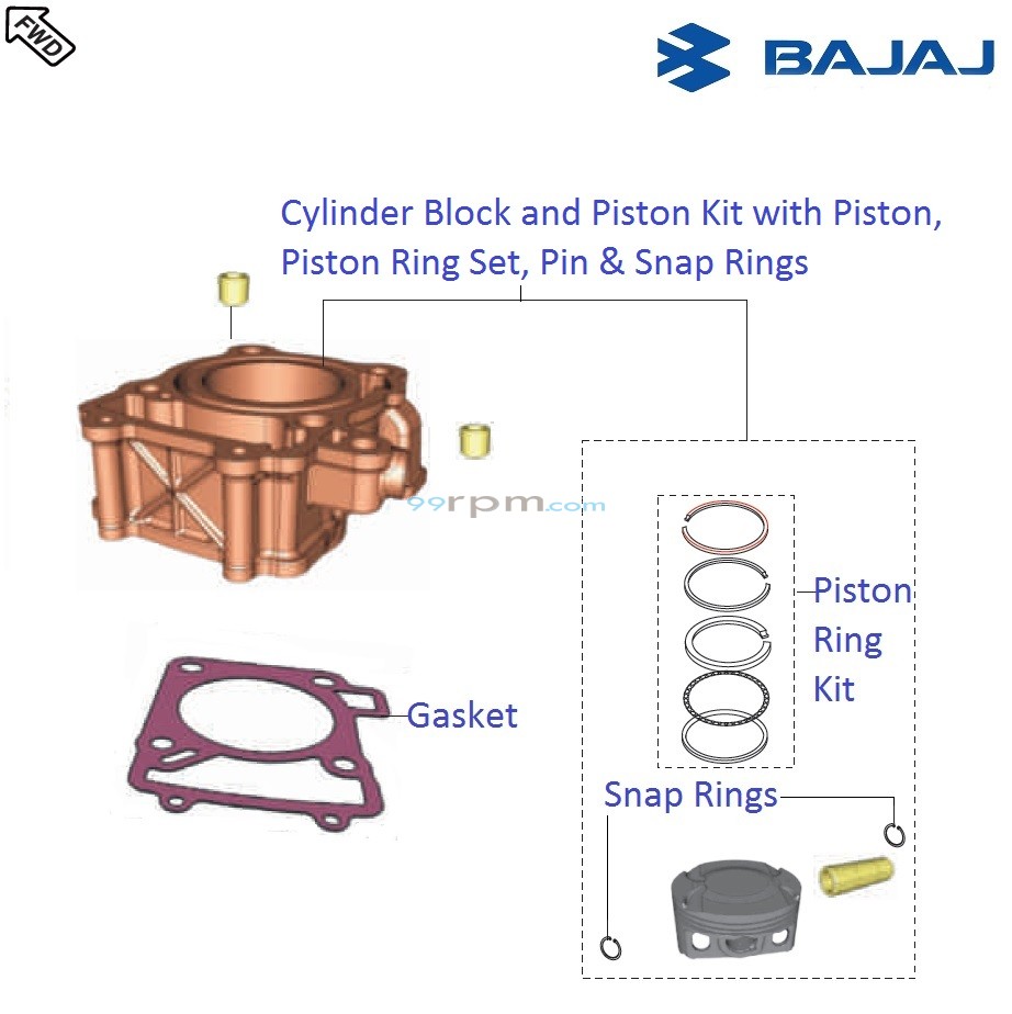 Pulsar rs 200 piston price hotsell