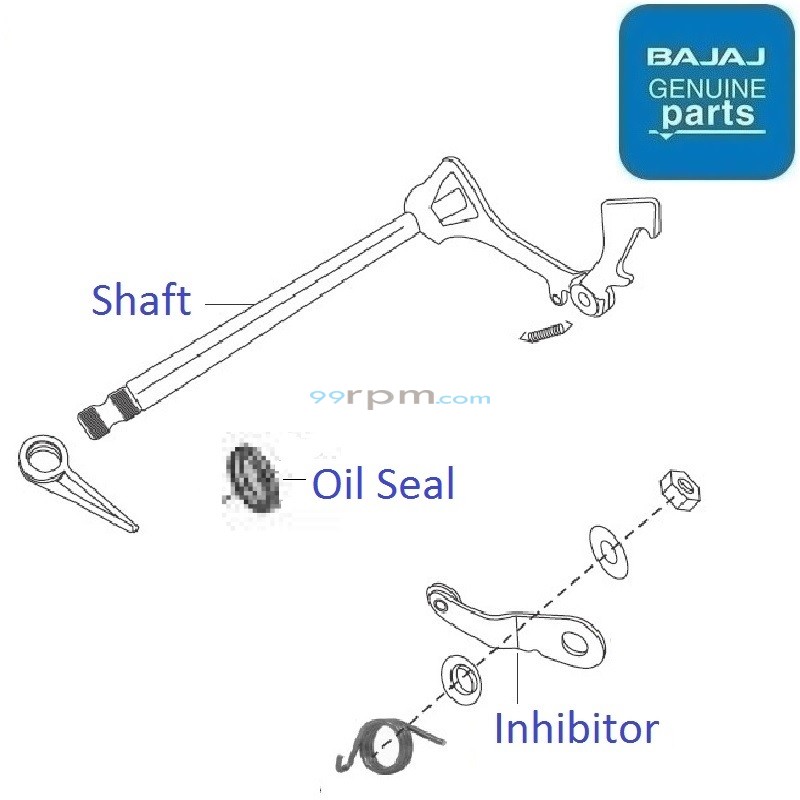 Bajaj Discover 100 4G 2012 2015 Gear Change Shaft