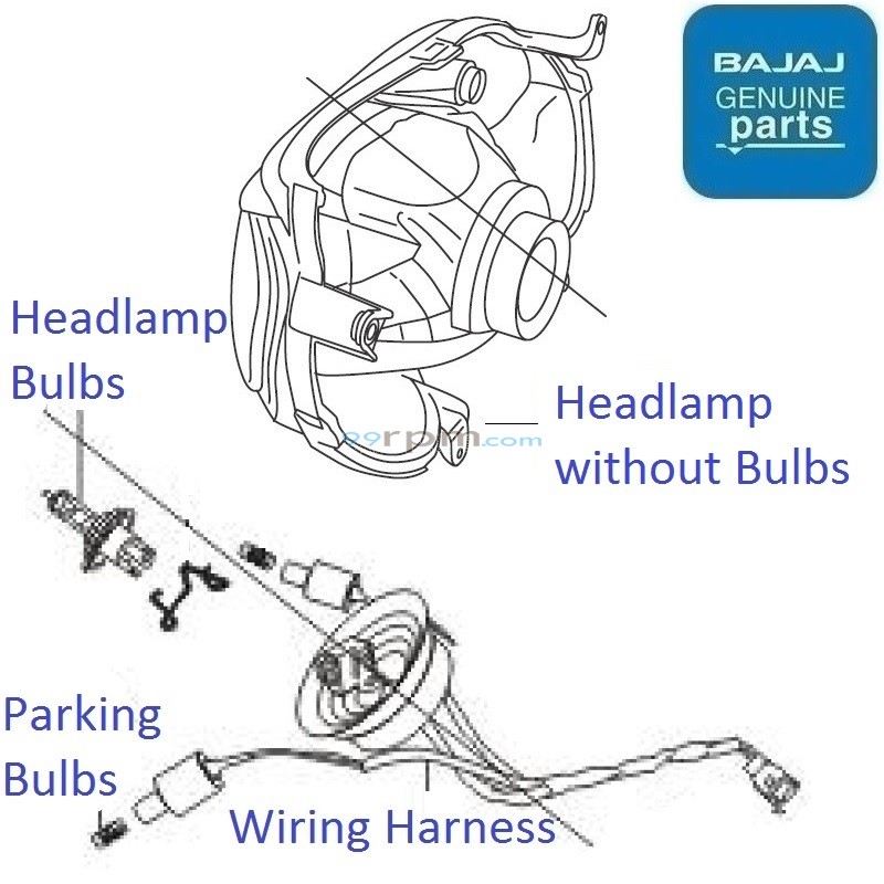 Bajaj Discover 100 4G 2012 2015 Head Light
