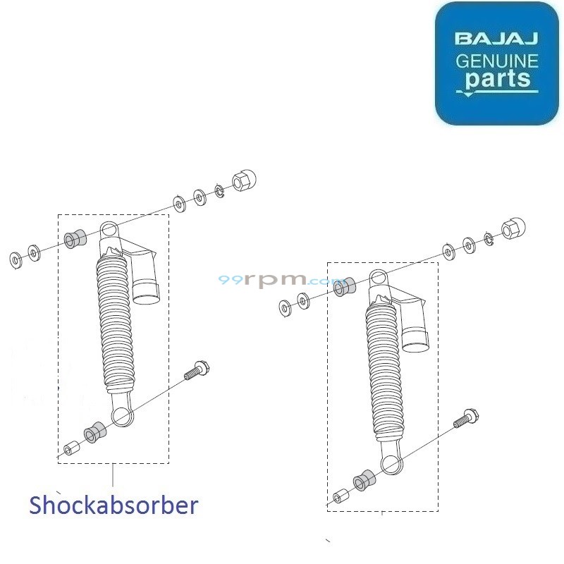 Bajaj discover 100cc shocker price sale