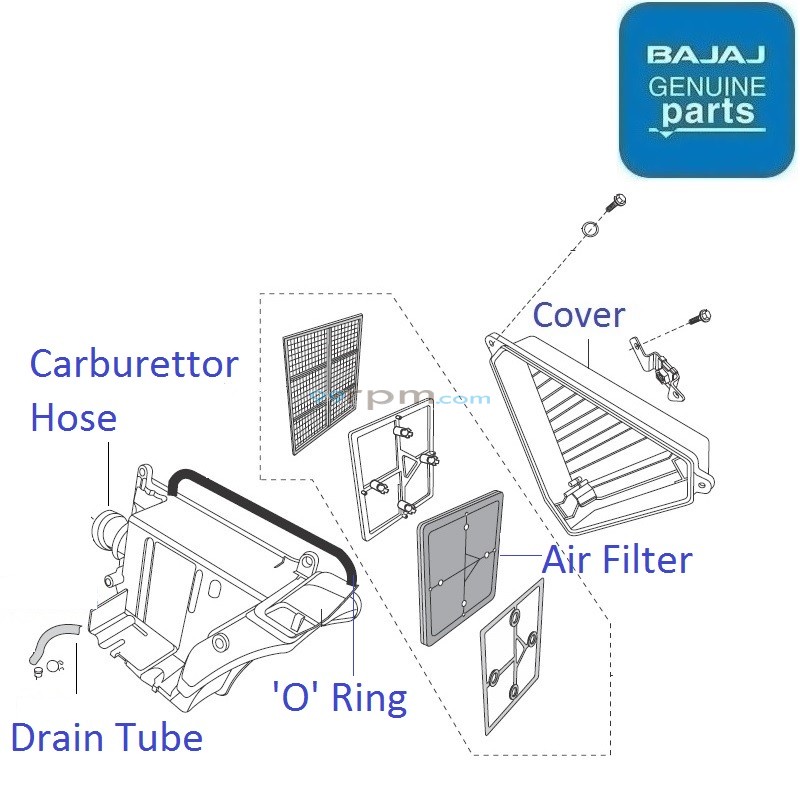 Bajaj discover 100 air filter price best sale
