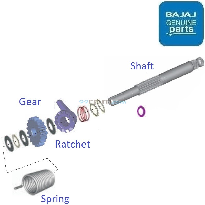 Discover 100M 2013 2015 Kick Shaft