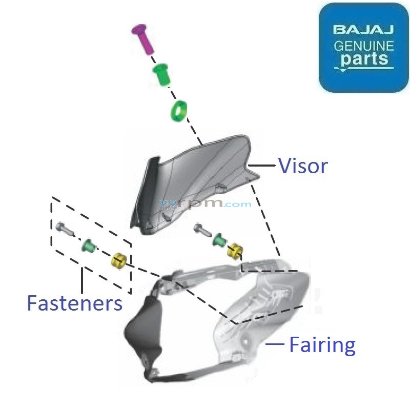 Discover 100T 2013 2014 Headlamp Fairing