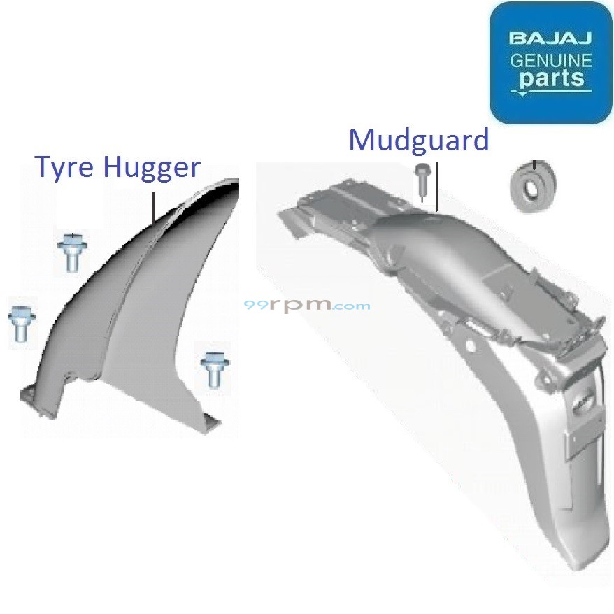 Discover 100T 2013 2014 Rear Mudguard