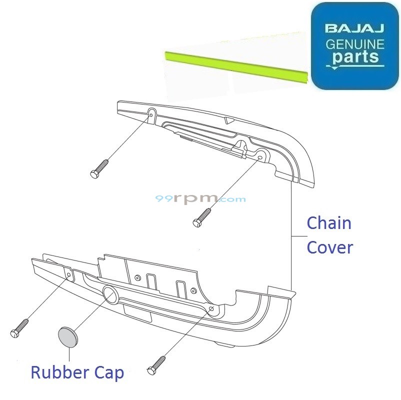 Bajaj discover 125cc chain cover price best sale