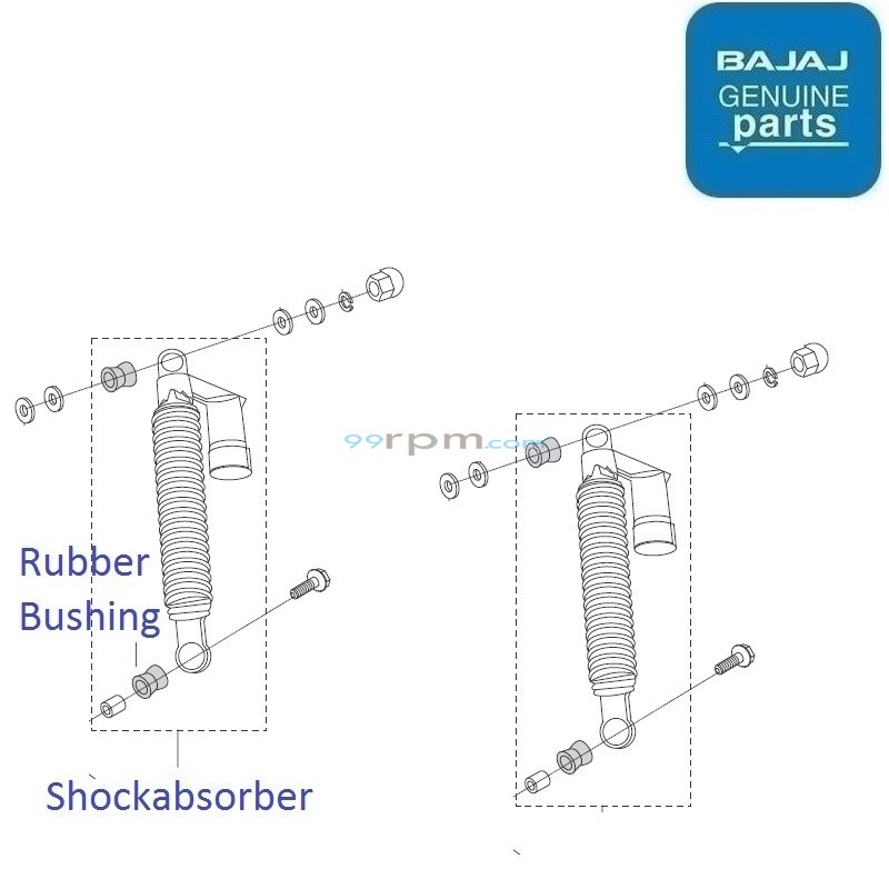 Bajaj discover 125 shocker price cheap