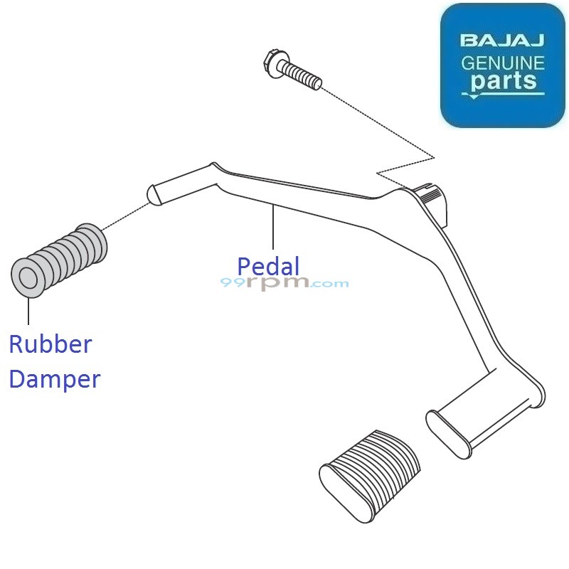 Bajaj Discover 125 Reintroduced 2015 2017 Gear Shift Pedal