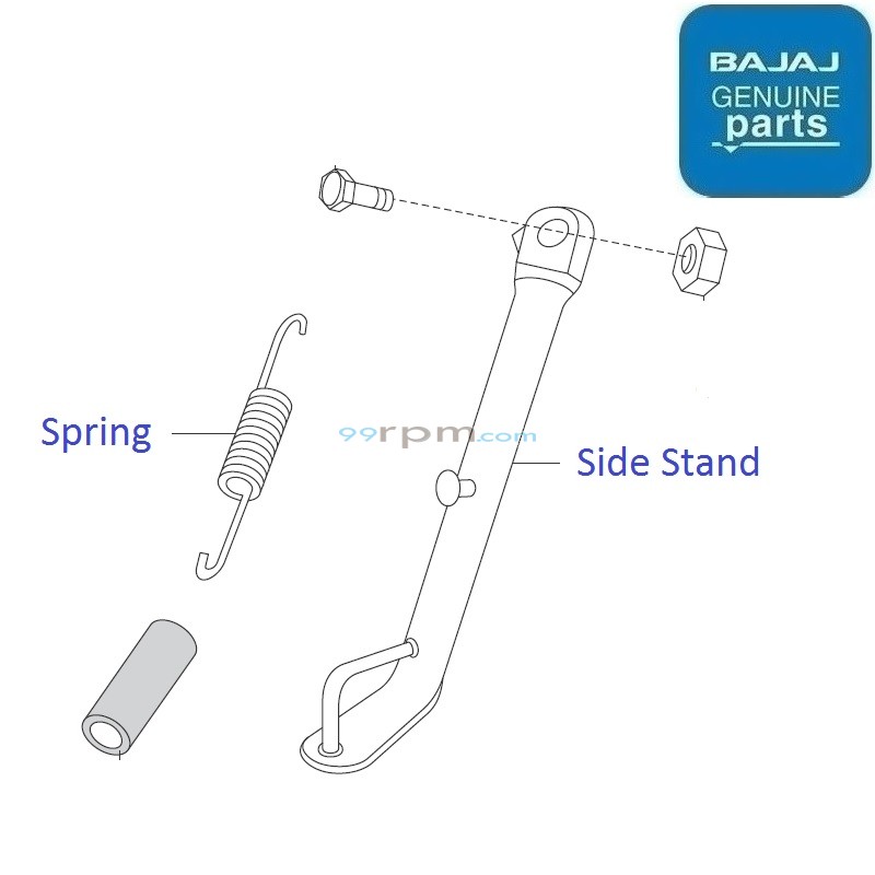 Bajaj discover 125 side stand hot sale
