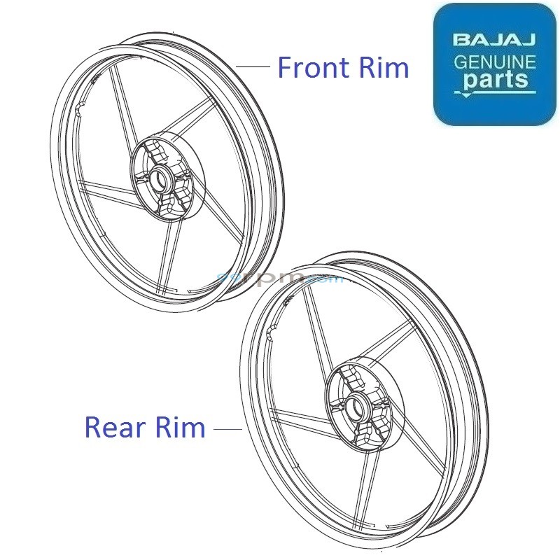 Bajaj discover 125 rim price sale